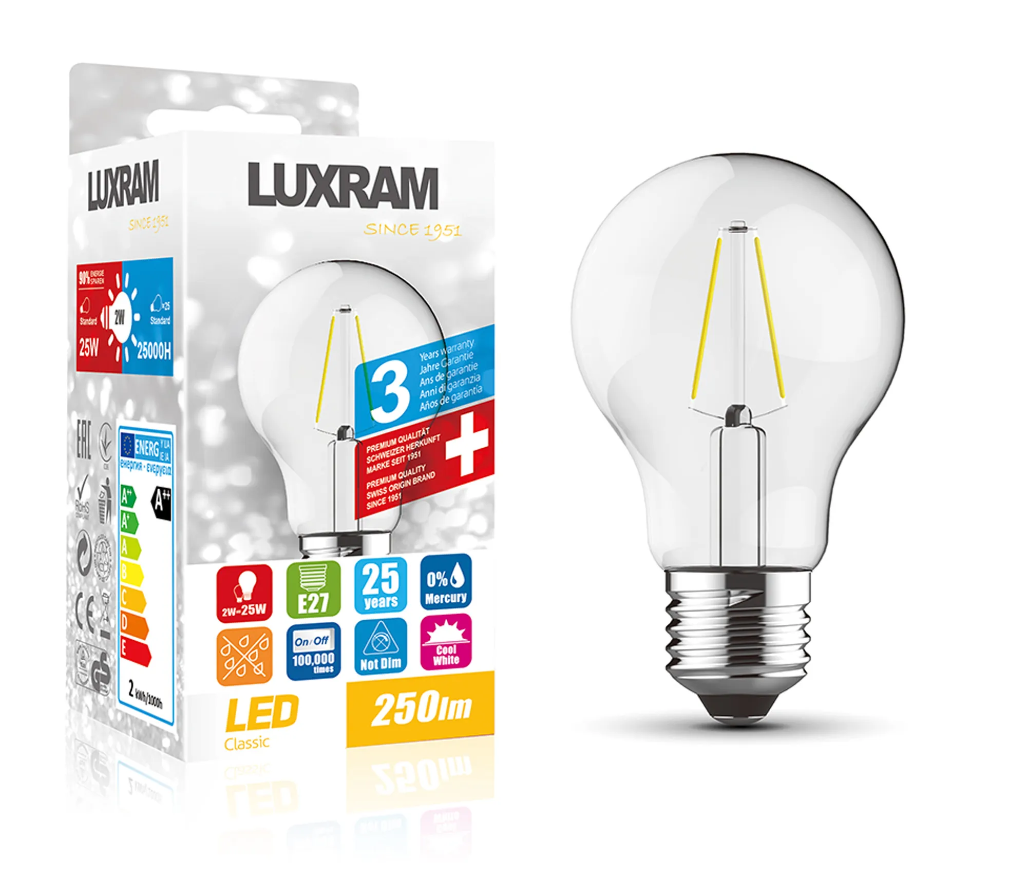 Value Classic LED Lamps Luxram GLS